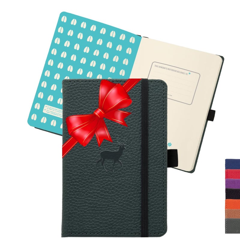 Dingbats* Notebooks Dingbats* - Wildlife A6 Lined Pocket Notebook - PU Leather Hardcover Small Journal for Work  Travel - Pocket  Elastic Closure  Pen Holder  Bookmark - Image 1